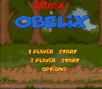 une photo d'Ã©cran de Asterix et Obelix sur Nintendo Super Nes